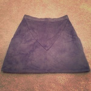 LF suede miniskirt